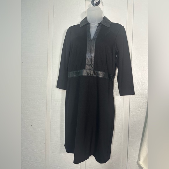 Talbots Black 3/4 Sleeve Dress No Size, See Measurements, NWOT - Picture 2 of 10